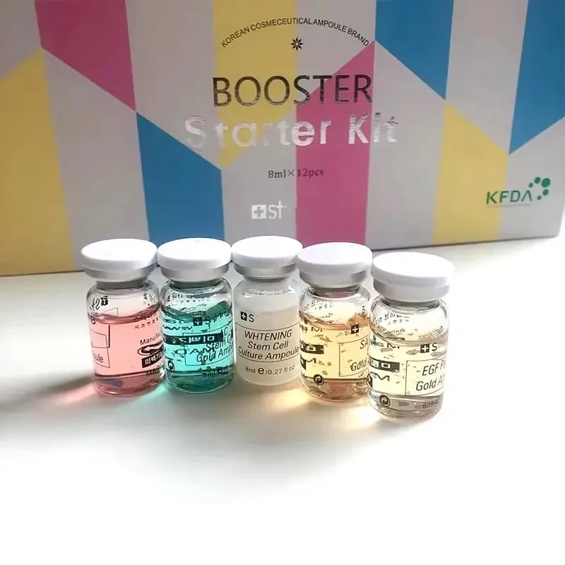 Coreia 8ml bb creme ampola iniciante starter kit rosto fundação salmão dna soro hidratar branqueamento cosméticos