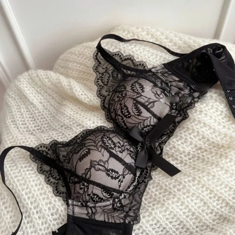 Novo conjunto de sutiã push up sem fio para mulheres pequeno busto reunir suporte lateral anti sag lingerie sexy conjunto de sutiã 32-38