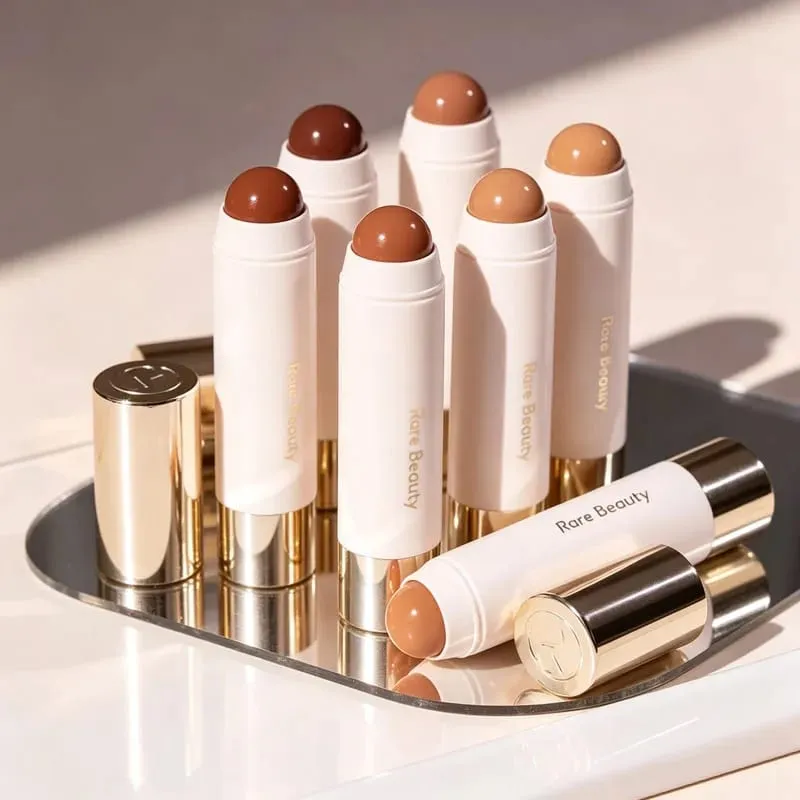 Hot Rare Beauty Brand 3D-Gesichtskonturierungs-Flüssigkeitsrouge Natürliche Bronzekonturen Stick Augen-Nasen-Schatten-Highlight-Glanz-Spiegel