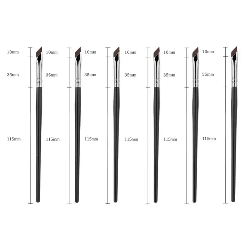 1-16 Chiếc Nâng Cấp Lưỡi Bút Kẻ Mắt Bàn Chải Siêu Mỏng Góc Mịn Flat Eyebrow Brush Liner Brow Nơi Cọ Trang Điểm Chính Xác Chi Tiết Bàn Chải