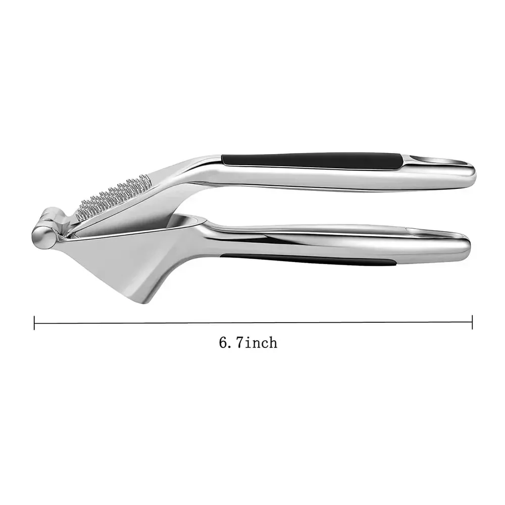 Zinc Alloy Garlic Puree Press Kitchen Tool Multifunctional Manual Garlic Squeezing Machine Household Creative Garlic Paste Clamp