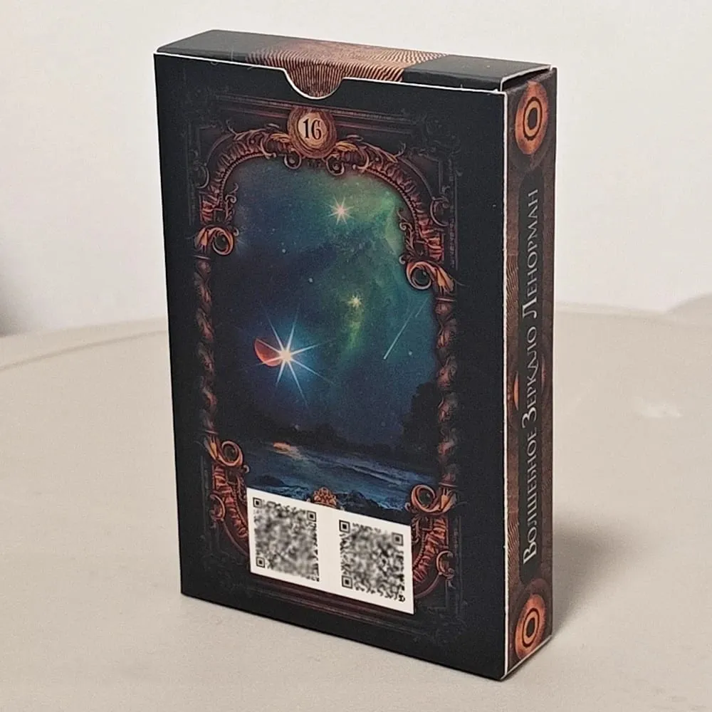 Espelho mágico Lenormand Um sistema de adivinhação de luxo com 40 cartas (36 peças de cartas Lenormand + 4 cartas extras) em idioma russo 9*6cm
