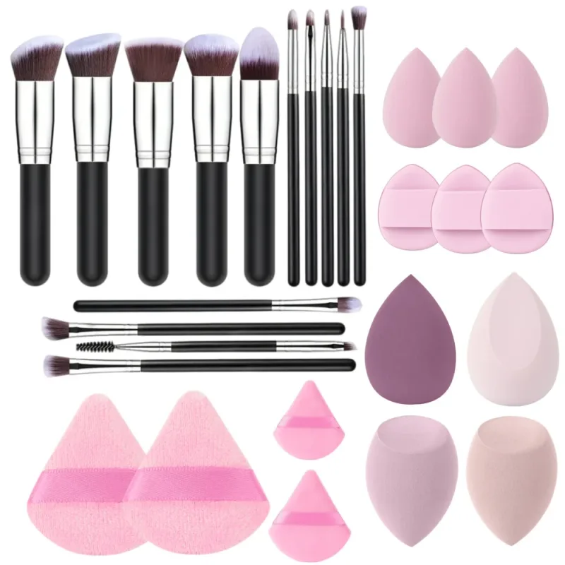Professional 14PCS Makeup Brushes Set Soft Fluffy Foundation Eyeshadow Concealers Blending Blush Brush Kabuki Women Beauty Tools