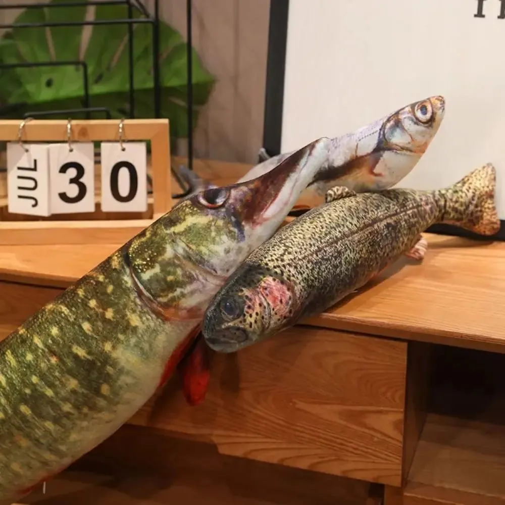 Poleiro simulação peixe travesseiro de pelúcia garoupa recheado dos desenhos animados peixe brinquedo de pelúcia adorável pp algodão peixe anime travesseiro bonecas