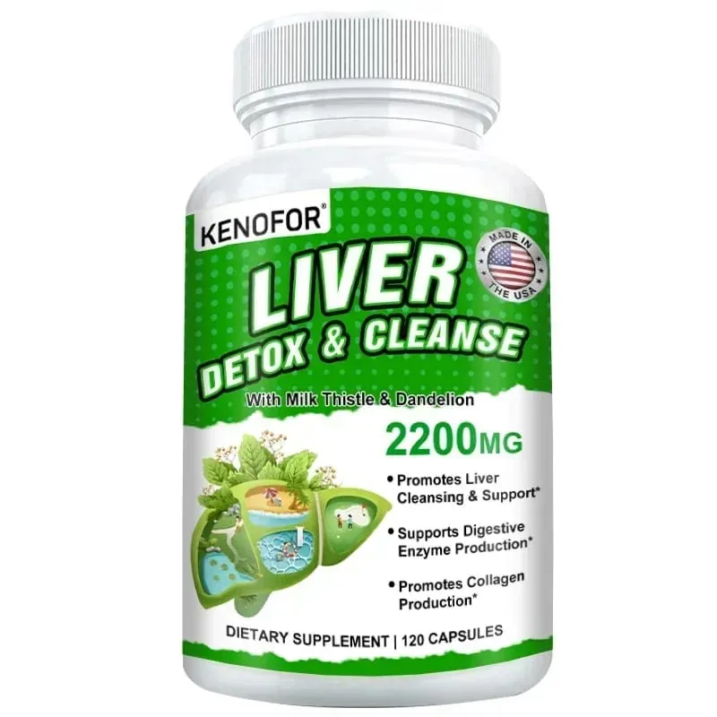 Milk Thistle with Dandelion Root-Silymarin-Antioxidant Liver & Kidney Health Support Supplement - Vegan Non-GMO Gluten Free