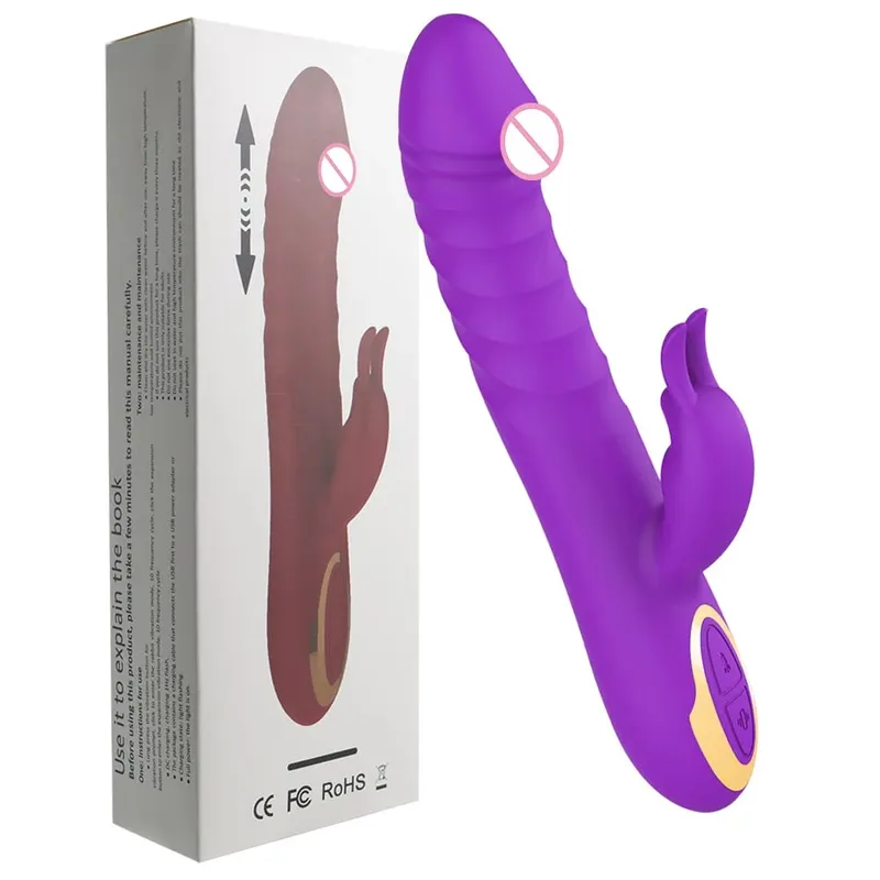 Vibrador para ponto g para iniciantes, estimulador de clitóris e ponto g, 10 vibrações, masturbador feminino, brinquedos sexuais para prazer de casal