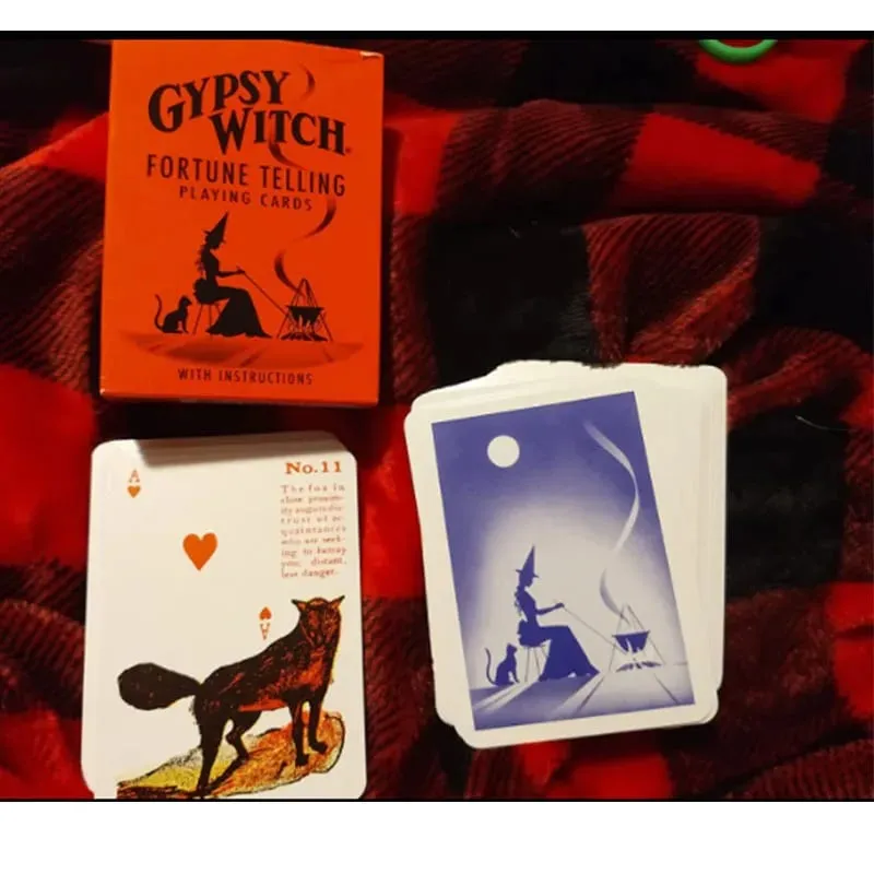 Cartas ciganas da fortuna da bruxa, baralho de tarô lenormand para iniciantes, jogo de cartas oracle, brinquedo de tabuleiro