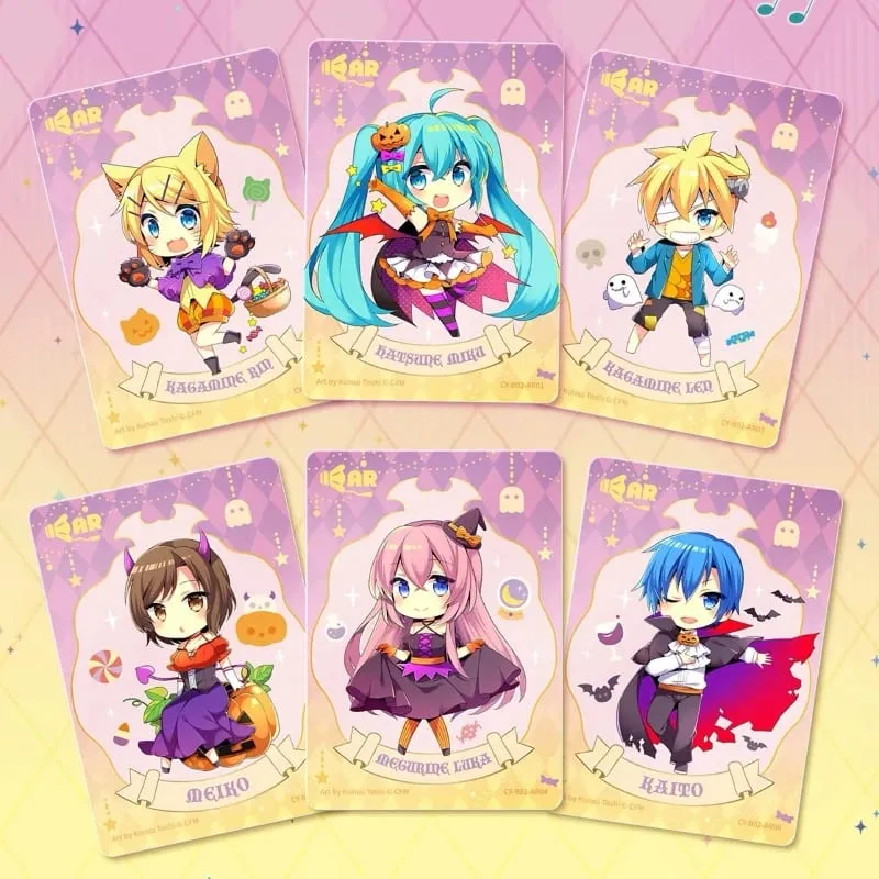 Genuíno cartão hatsune miku primeiro pacote série animação jogo coleção cartão se periférico crianças brinquedos presentes da menina