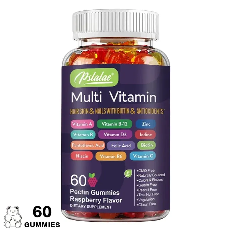 Multivitamin Gummies - Enhances Energy Levels Immune Support Antioxidant - with Vitamins and Minerals