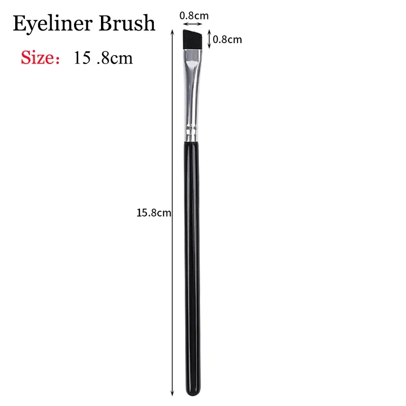 Professional Eyebrow Eyeliner Brushes Soft Angled Blade Thin Flat Contouring Brow Eye Liner Makeup Brush Women Eyes Makeup Tools