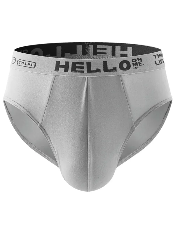 Hello 2-Pack Milk Silk Cuecas masculinas sem costura respirável de secagem rápida com cintura gráfica conjunto de roupa íntima confortável