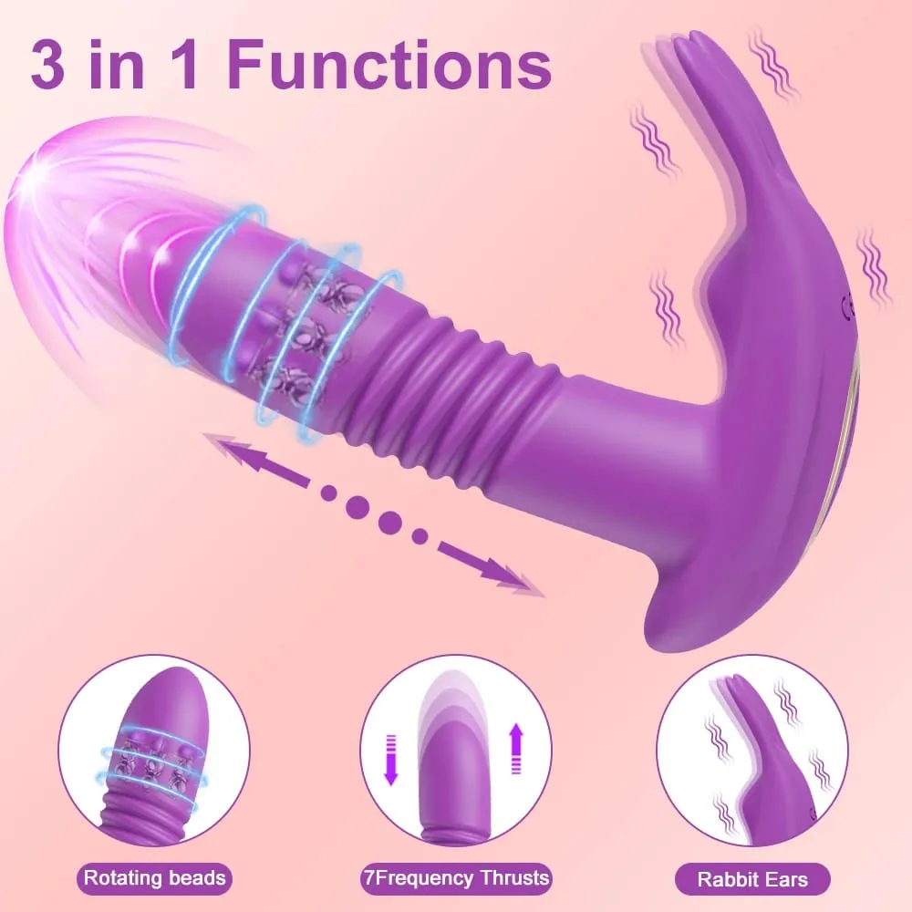 Vibrador de impulso para mulheres, vibrador telescópico rotativo, bluetooth, ponto g, estimulador de clitóris, brinquedo sexual, masturbação feminina — image 3
