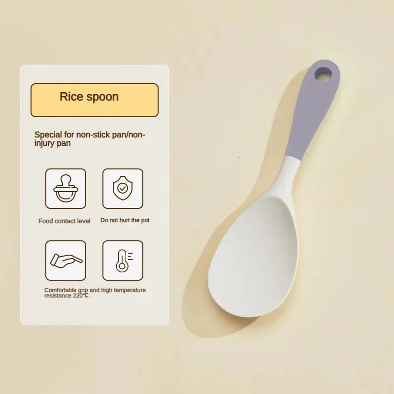 1/2/3/4 conjunto cinza branco silicone espátula colher de sopa conjunto panela antiaderente ferramentas de cozinha kit de cozinha