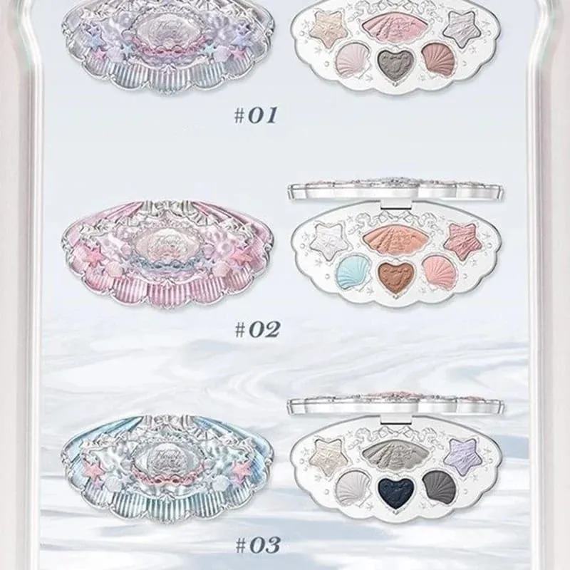 Flower knows bunny Collection Makeup Set Eyeshadow Palette Blush Lip Gloss Makeup Bag Matte Glow Shimmer Eye Shadow Kit