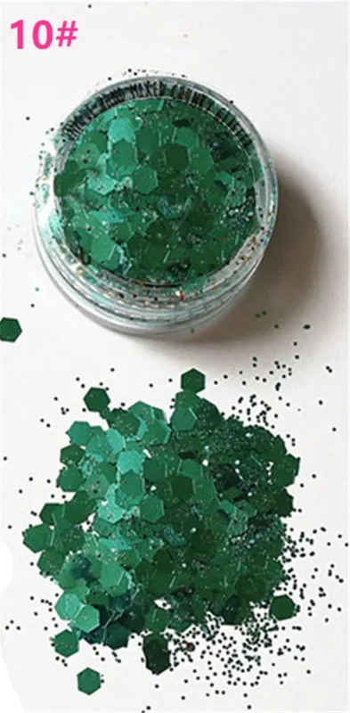 Eye Sequins Gel Mermaid Scale Face Body Lip Sequins Glitter Powder Eye Shadow Bright Polarized Dance Nail Decoration Makeup 50ML — image 12