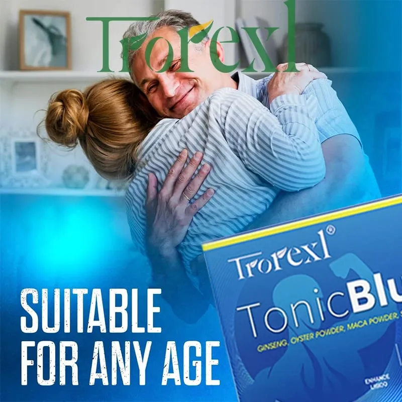 TonicBluPro Blue Pills Suplementos masculinos para melhorar a resistência e a energia Comprimidos naturais de ostra e ginseng