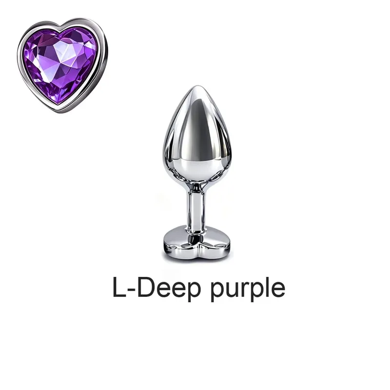 5 tamanhos de metal anal plug conjunto com base de coração suave massagem de próstata butt plug brinquedos sexuais para homens mulheres casais