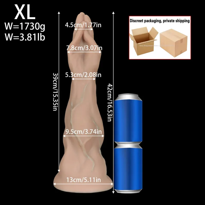 Huge Simulated Palm Anal Plug Fisting Butt Plug Dilation Training Prostate Massage Anal Dildos Toys XXL For Women Male Sex Toys