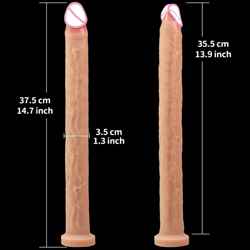 Vibradores realistas extra longos, estimulação do ponto g, toque profundo, pênis, vagina, massagem anal, penetração, pau, brinquedos sexuais para mulheres e homens