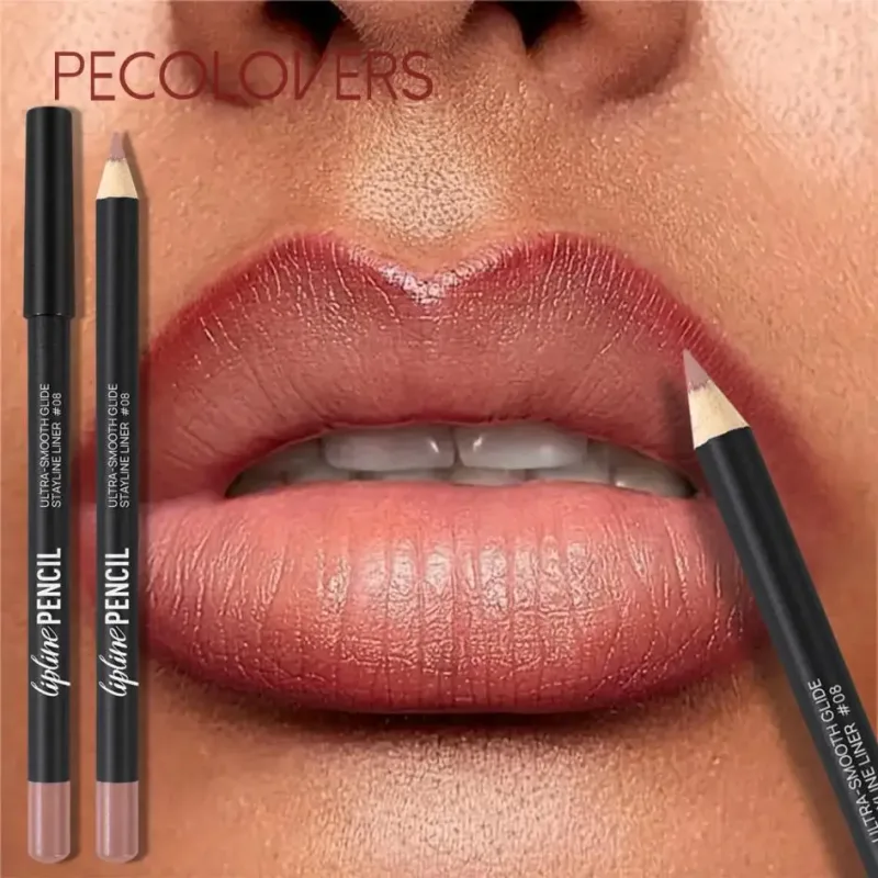 Long-Lasting Matte Lip Liner Sweat-Resistant Smudge-Free Durable & Smooth Lipliner For Makeup Newbies & Enthusiasts