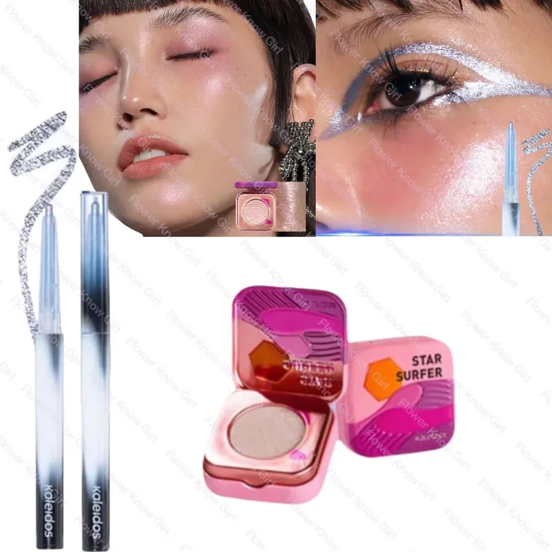 Kaleidos Camaleão Conjunto de Maquiagem para os Olhos Rosto Gel Delineador Lápis Camaleão Sombra Marcador Cromo Glitter Diamante em Pó — image 12