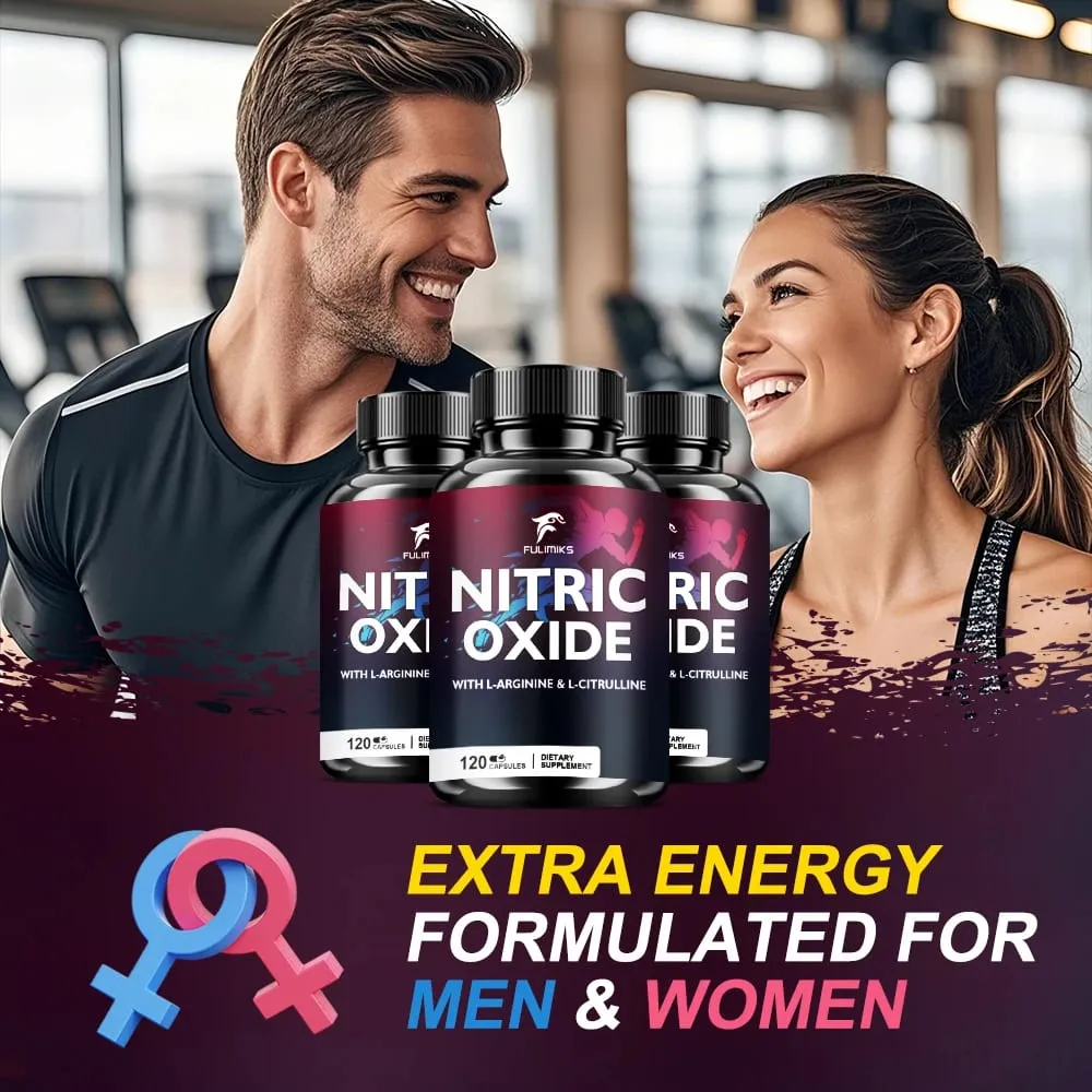 Poderoso suplemento de óxido nítrico - Suporte muscular premium Booster de óxido nítrico - Energia natural e suporte à saúde do coração — image 5