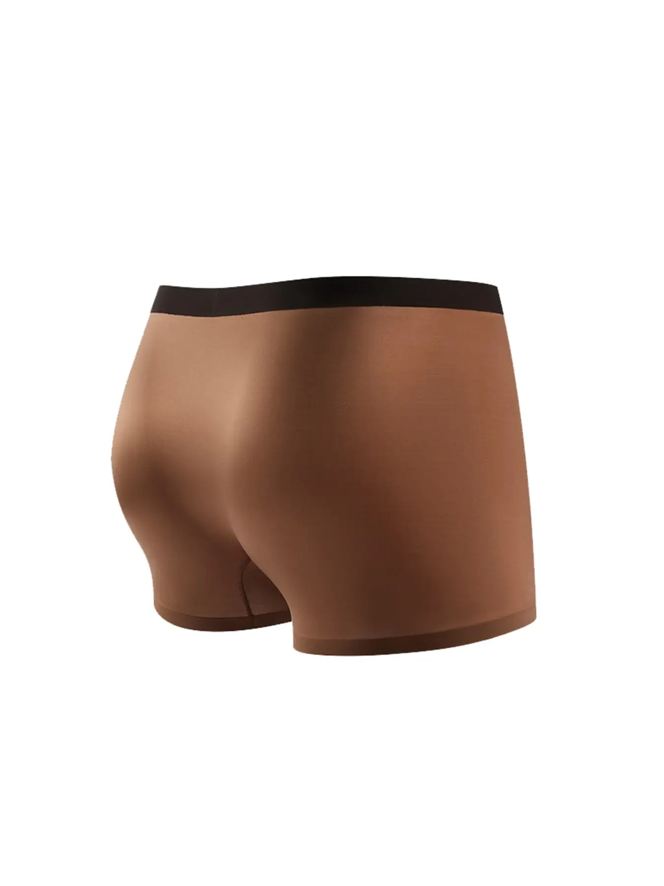 Cuecas de boxe de fibra masculina respirável 4 tamanhos, roupa íntima respirável confortável, tecido de malha de estiramento médio, cor sólida — image 12
