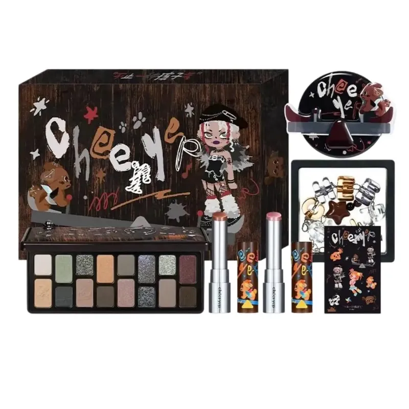 Chéeryep 彩妝組 16 色眼影調色盤固體唇彩化妝品| SHOPBOP固體唇彩全套化妝品套裝