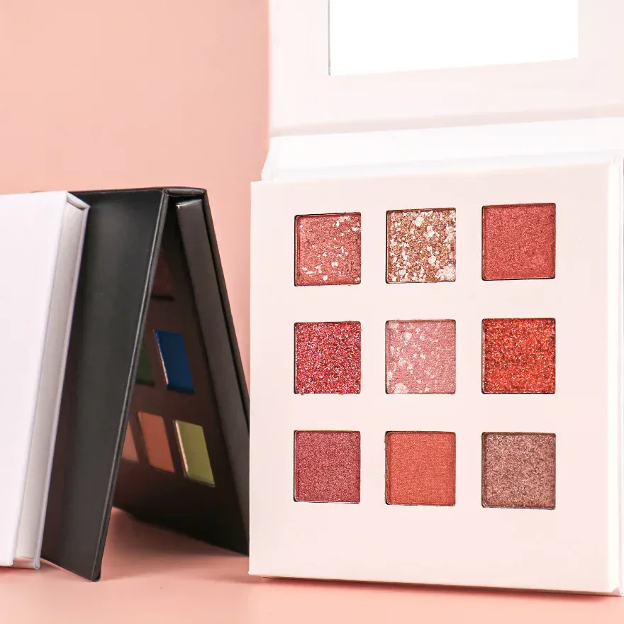 Alta pigmentada shimmer sombra fosco cosméticos paleta de sombra personalizada vegan compõem venda quente sombra de olho
