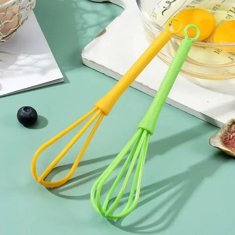 Acessórios de cozinha batedor manual de ovo, ferramentas de cozinha de plástico, creme, misturador de farinha, ferramenta de ovos, utensílios de cozinha, 1 peça