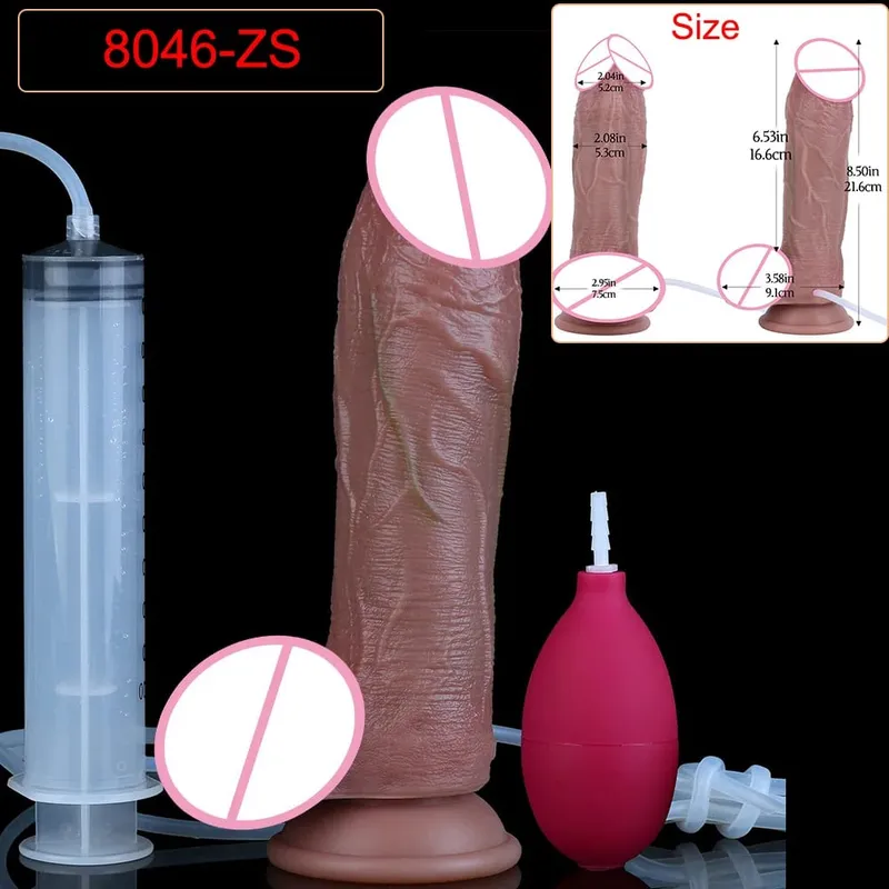 Veias profundas ultra esguichando vibrador silicone pele toque longo ejaculação butt plug para homens mulheres g-ponto estimular 18 + brinquedos sexuais