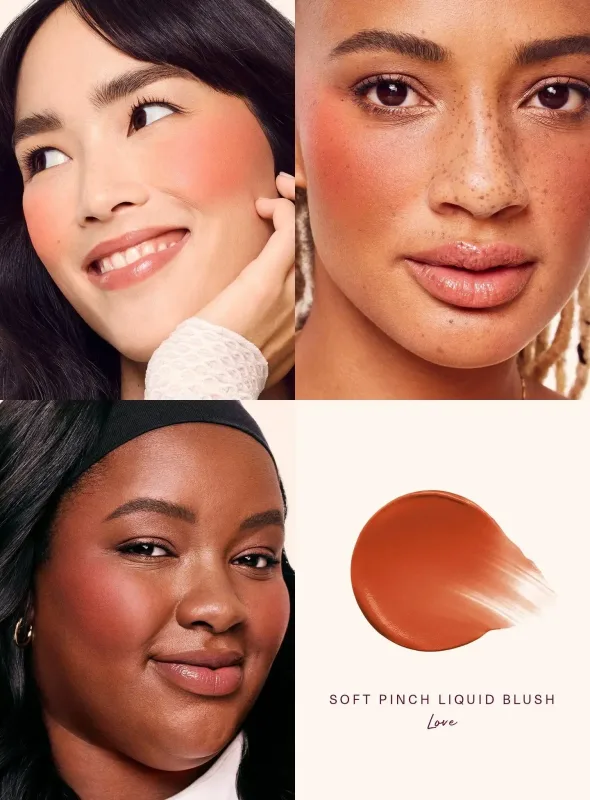 Rare Beauty New Liquid Blush and Liquid Luminizer Bundle Set Enchant Enlighten Hightlighter Happy Joy Lucky Love Hope Blush Gift