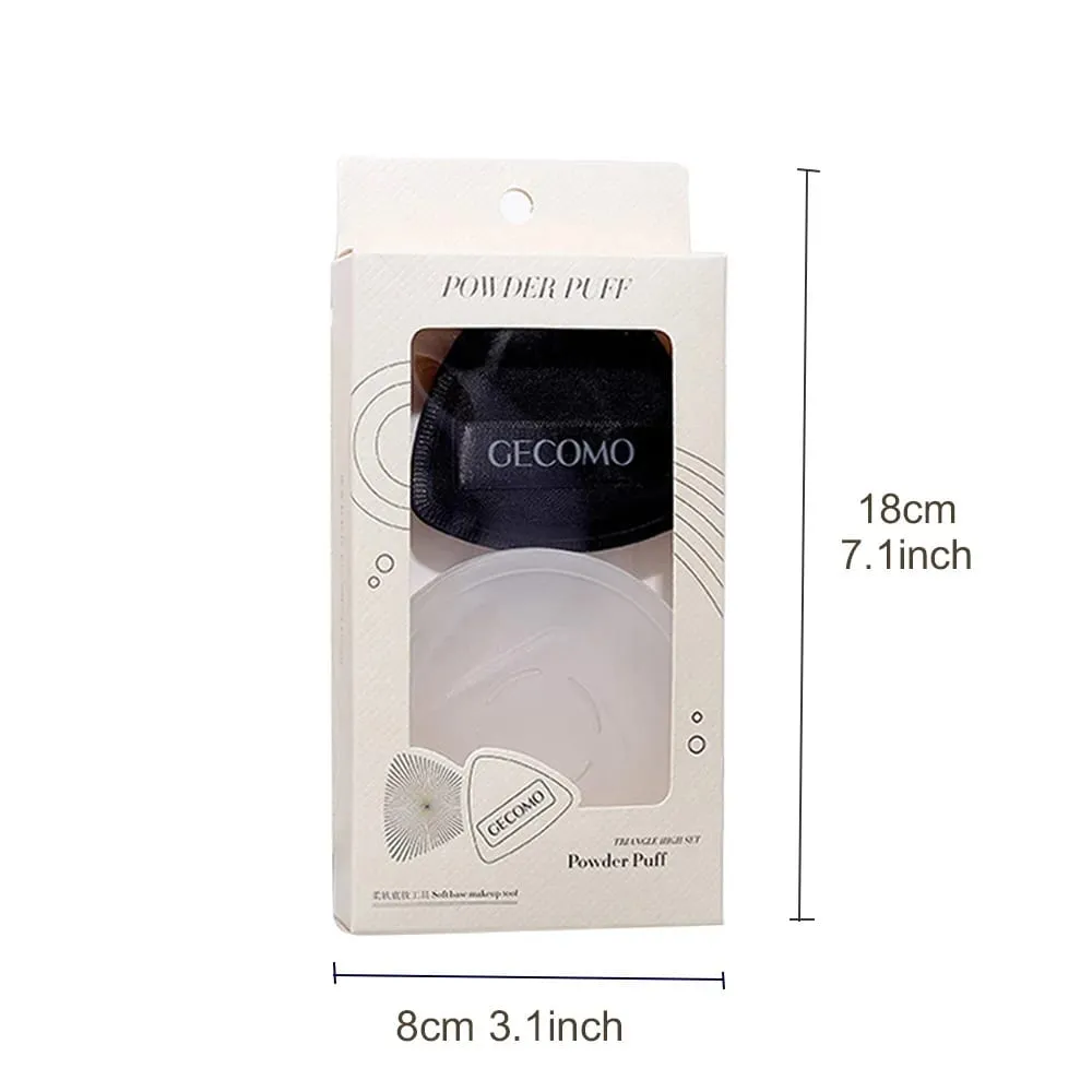 Soft Triangular Black Powder Puff Wet And Dry Dual-use Concealer Makeup Cushion