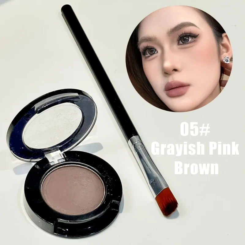 Sombra fosca única com pincel, cor de baixa saturação sob os olhos, maquiagem multiuso, ideal para presentes de férias — image 3