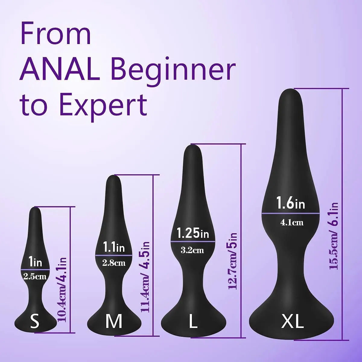 Plugue anal de silicone para iniciantes, plugue anal para homens e mulheres, massageador de próstata para gays, mini bala anal, masturbador, brinquedo sexual para homens