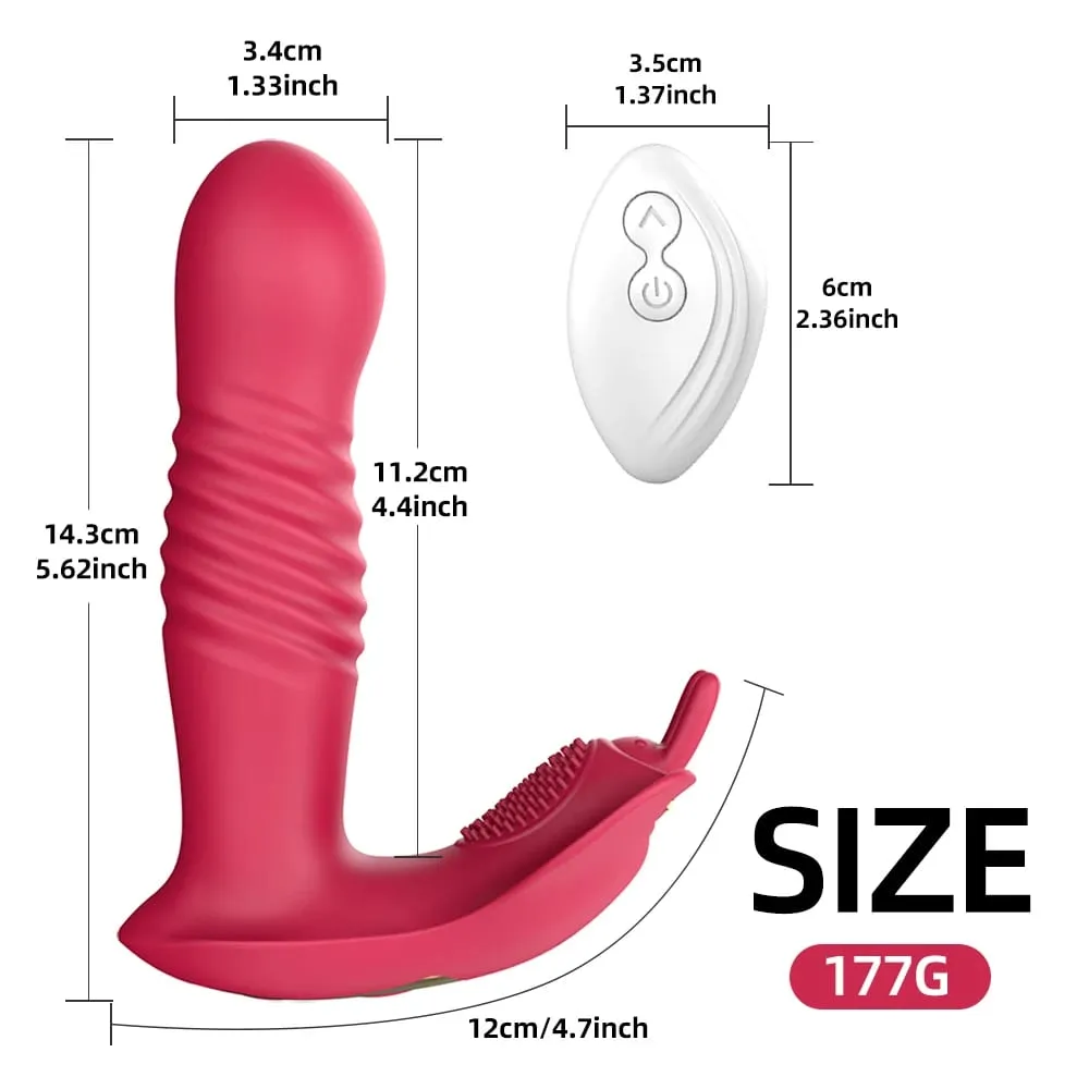 Vibrador de impulso com controle remoto, estimulador de clitóris, vibrador telescópico giratório, ponto g, produto adulto, brinquedos sexuais