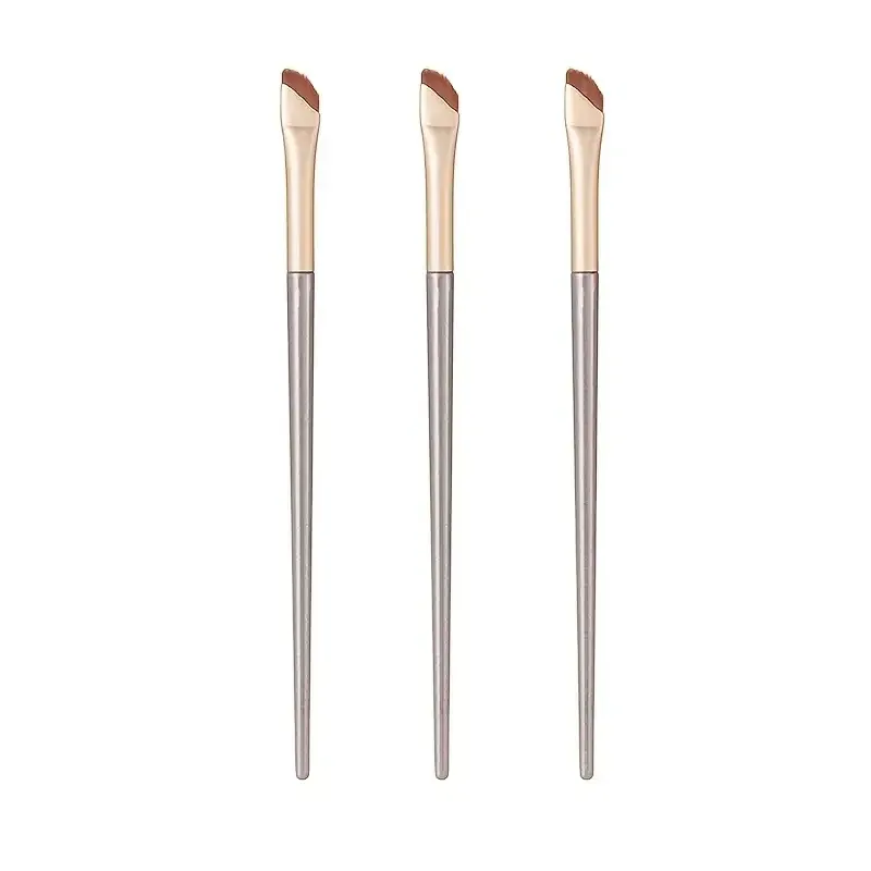 1/3 pincéis de delineador de bisturi com ponta de ângulo ultrafino pincel de sobrancelha de ângulo plano pincel de detalhes finos para maquiagem de olhos e área dos olhos