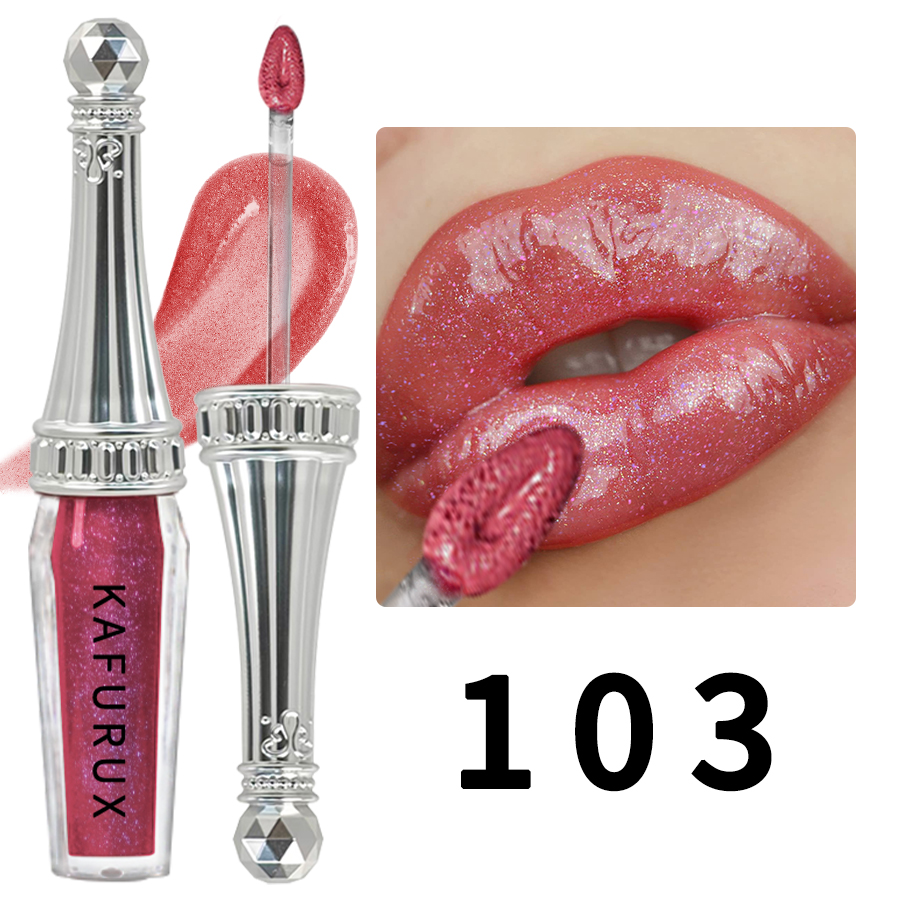 6 cores glitter batons líquidos shimmer brilhante lipgloss perolado matiz labial hidratante longa duração maquiagem esmalte labial para wom — image 11