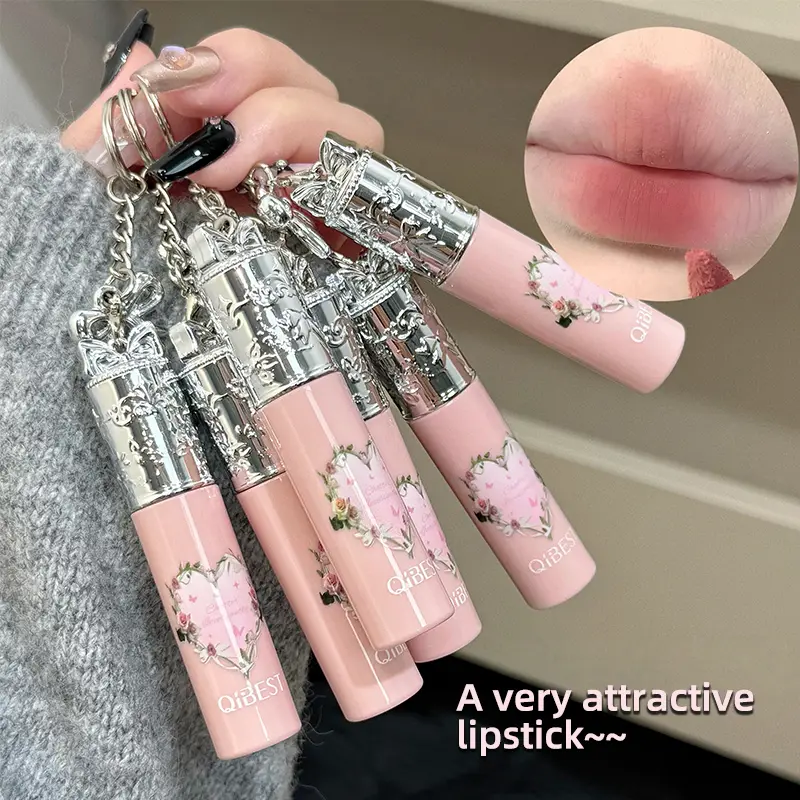 Batom líquido fosco hidratante gloss labial de longa duração lama macia névoa sedosa mancha labial natural maquiagem à prova d' água