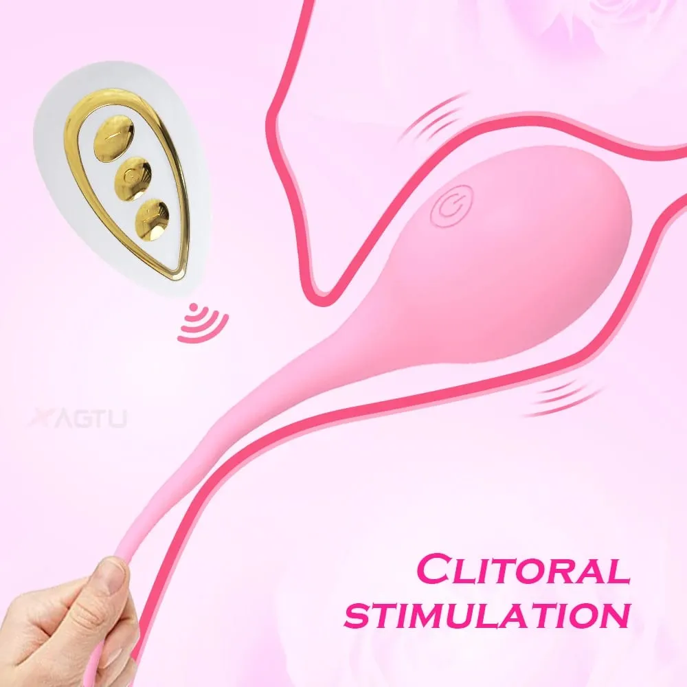 Vibrador vaginal com controle remoto, estimulador de clitóris e mamilo, para mulheres, ponto g, massageador de ovos, brinquedos sexuais para adultos