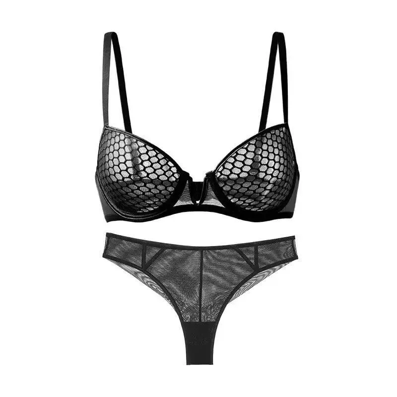 Conjunto de sutiã minimizador ultra-fino para busto grande feminino estilo verão macio underwire suporte lateral anti-flacidez conforto lingerie diária