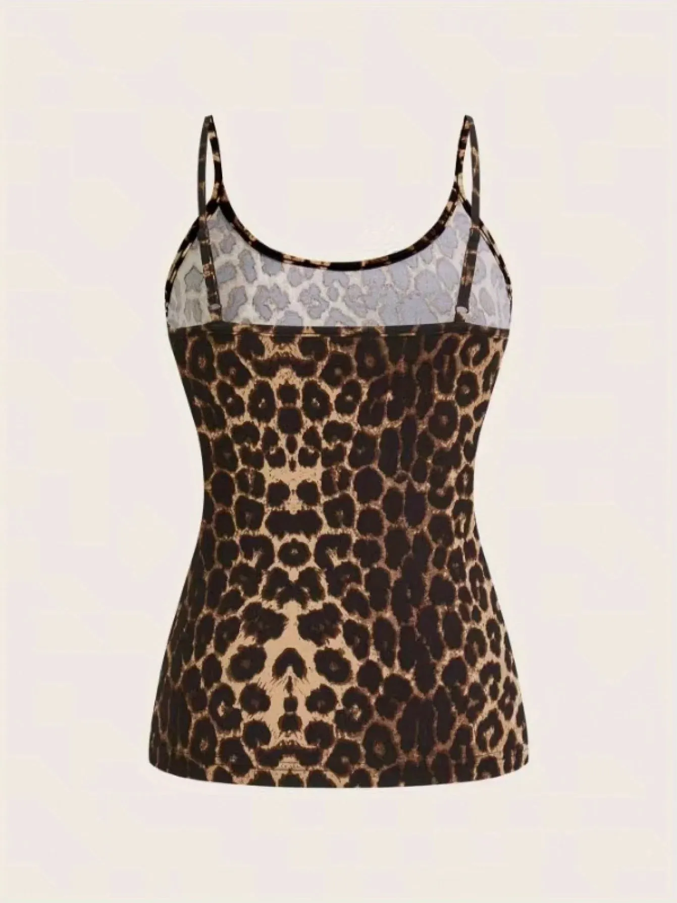 Nova primavera verão e outono sexy cinta leopardo impressão suspender