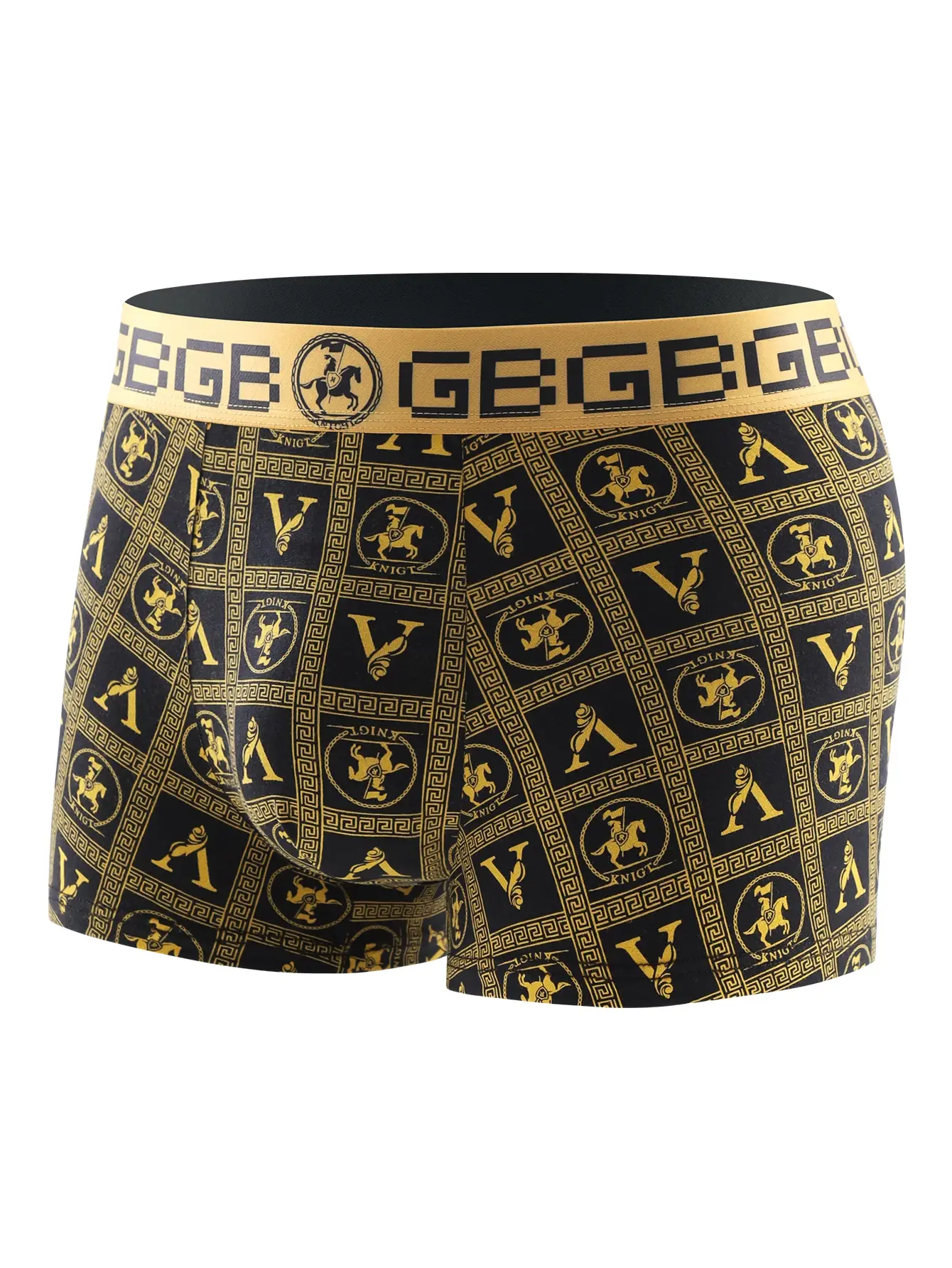 8 Piece Men's Underwear Set Soft Comfortable High Quality Men's Boxer Briefs Panties Black Gold Domineering Selling Men's Pants
