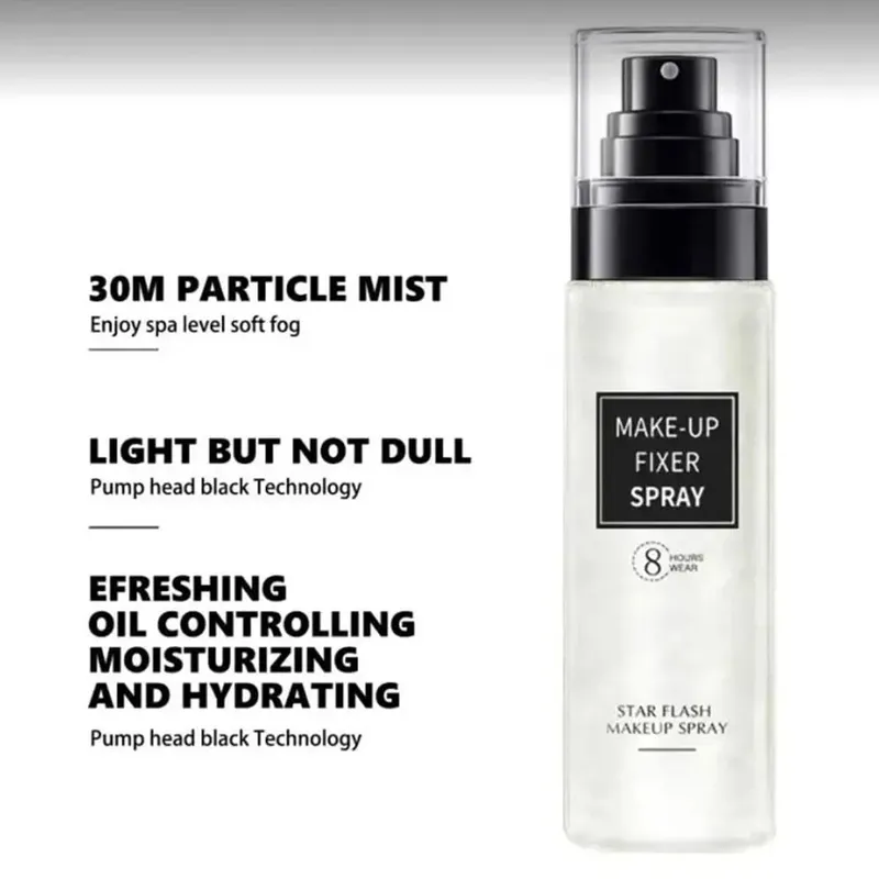Spray de configuração de maquiagem para rosto, à prova d'água, duradouro, refrescante, natural, fosco, cosméticos, areia movediça, spray hidratante profundo