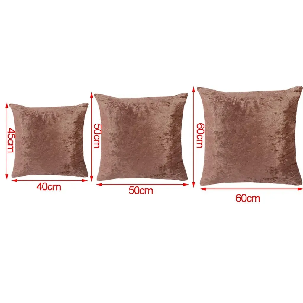 Capa de almofada de veludo de pelúcia com zíper invisível capa de almofada macia para sofá ou cama travesseiros decorativos