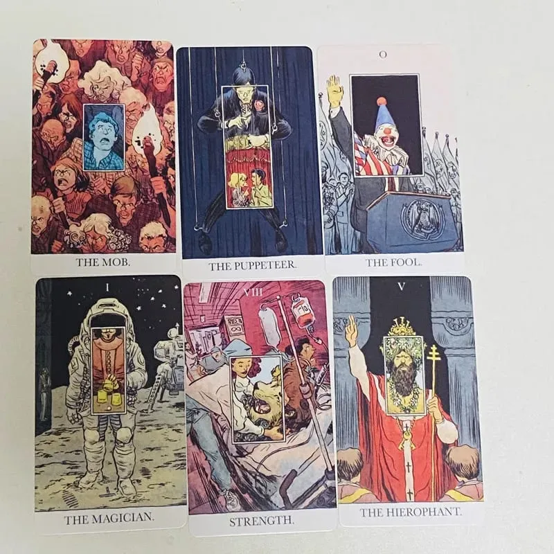 As cartas de tarô reveladas 80 peças em inglês, baralho de tarô para festa familiar, jogo de mesa de lazer (com 2 cartas especiais)