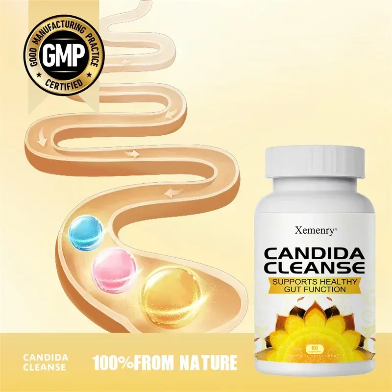 Candida Cleanse - Promotes Intestinal Health Detoxification Intestinal Cleansing Promote Digestion & Metabolism Immunity