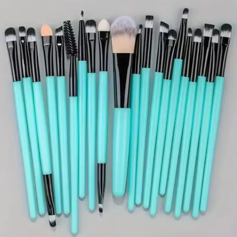 Conjunto de pincéis de maquiagem, 20 peças, delineador, mistura, pincéis de maquiagem para bochechas, olhos, base cosmética, conjunto de pincéis de maquiagem