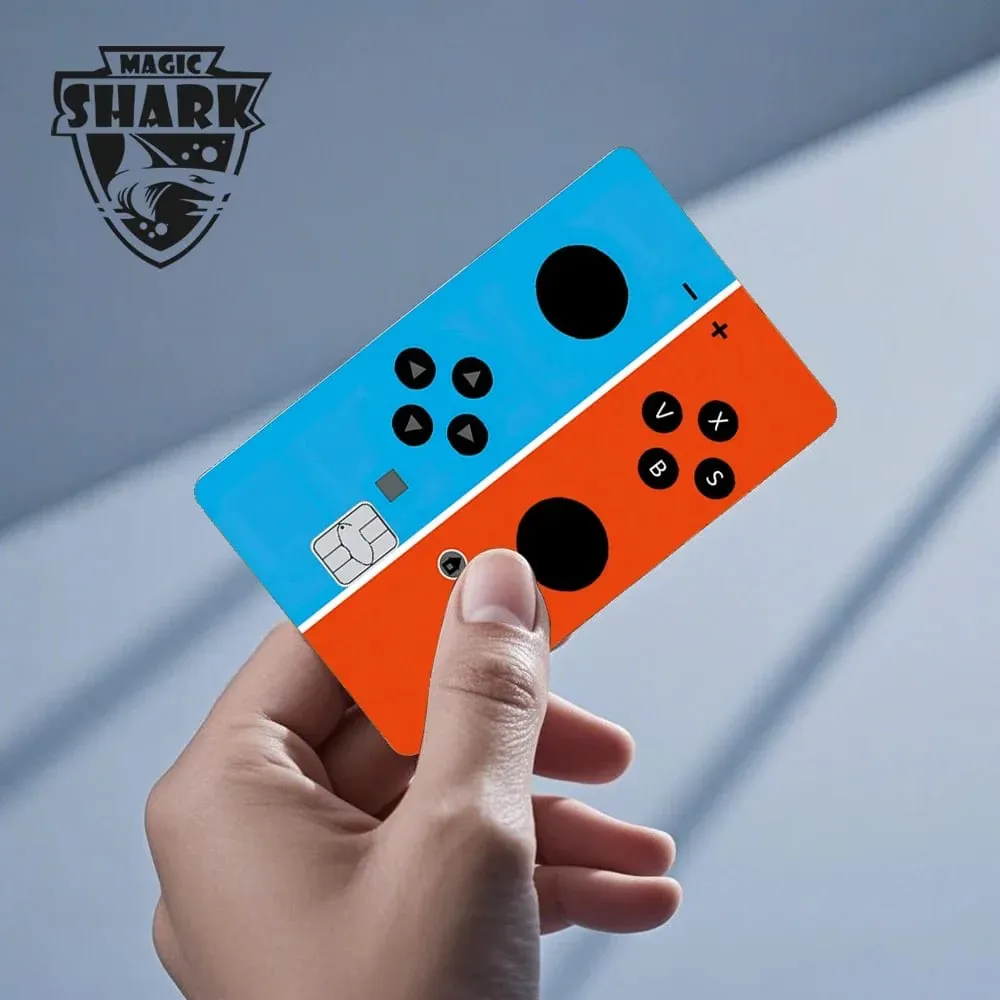 2026 New Magic Shark Anime Money Charge 404 Error ID Game Machine Film Skin Sticker for Debit Bank Credit Card