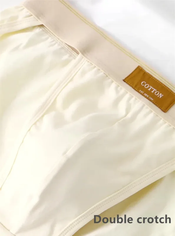 Men underwear cotton loose ropa interior hombre simple lingerie solid color calcinha Plus size sexy panties new boxers & briefs